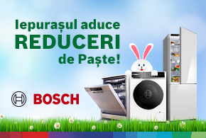 Iepurașul aduce reduceri de Paște! La Bosch Store te bucuri de reduceri pascale la electrocasnice Bosch