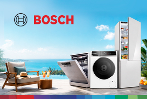 Лето начинается со скидок в Bosch Store! Сэкономьте до 7000 леев на любимой бытовой технике Bosch.