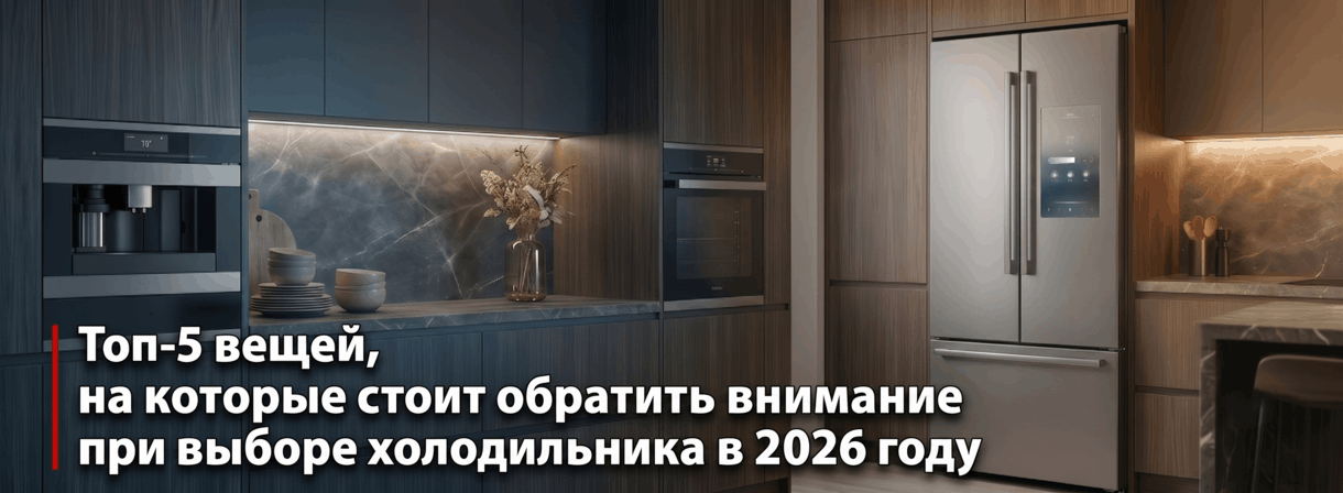 Современный двухдверный холодильник премиум-класса, идеально встроенный в дизайн кухни