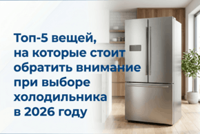 Топ-5 вещей, на которые стоит обратить внимание при выборе холодильника в 2026 году