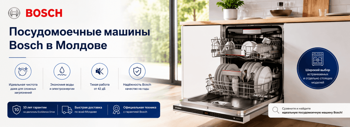 Посудомоечная машина Bosch на современной кухне