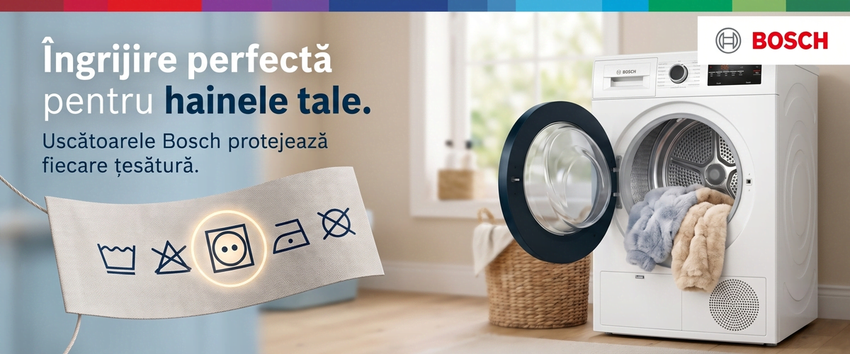 Simbolul de uscare de pe etichetă și uscătorul de rufe Bosch: cum nu strici hainele