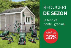 Reduceri estivale de până la 35% la tehnică pentru grădină