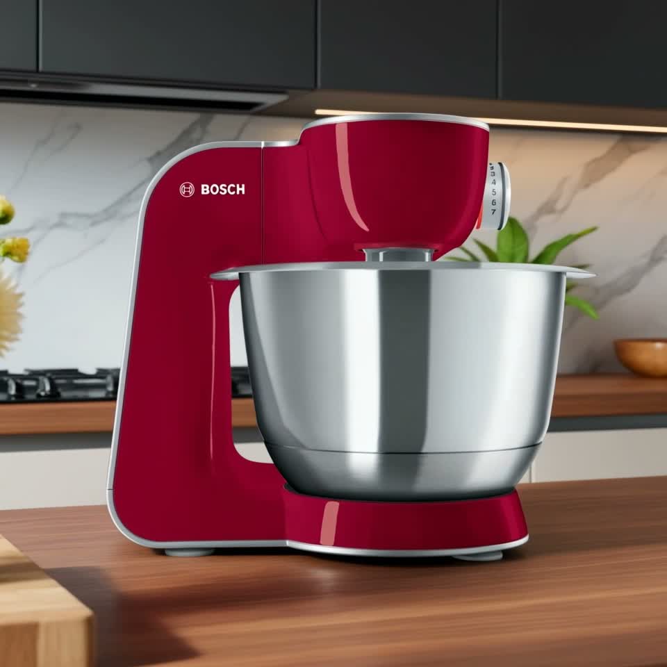 Robot de bucătărie Bosch MUM58720 7 viteze, greutate 6.38 kg — Recenzie video