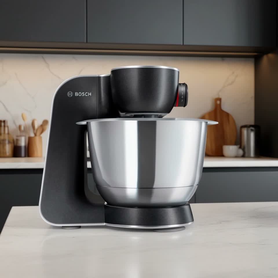 Robot de bucătărie Bosch MUM58M59 7 viteze, greutate 7.3 kg — Recenzie video