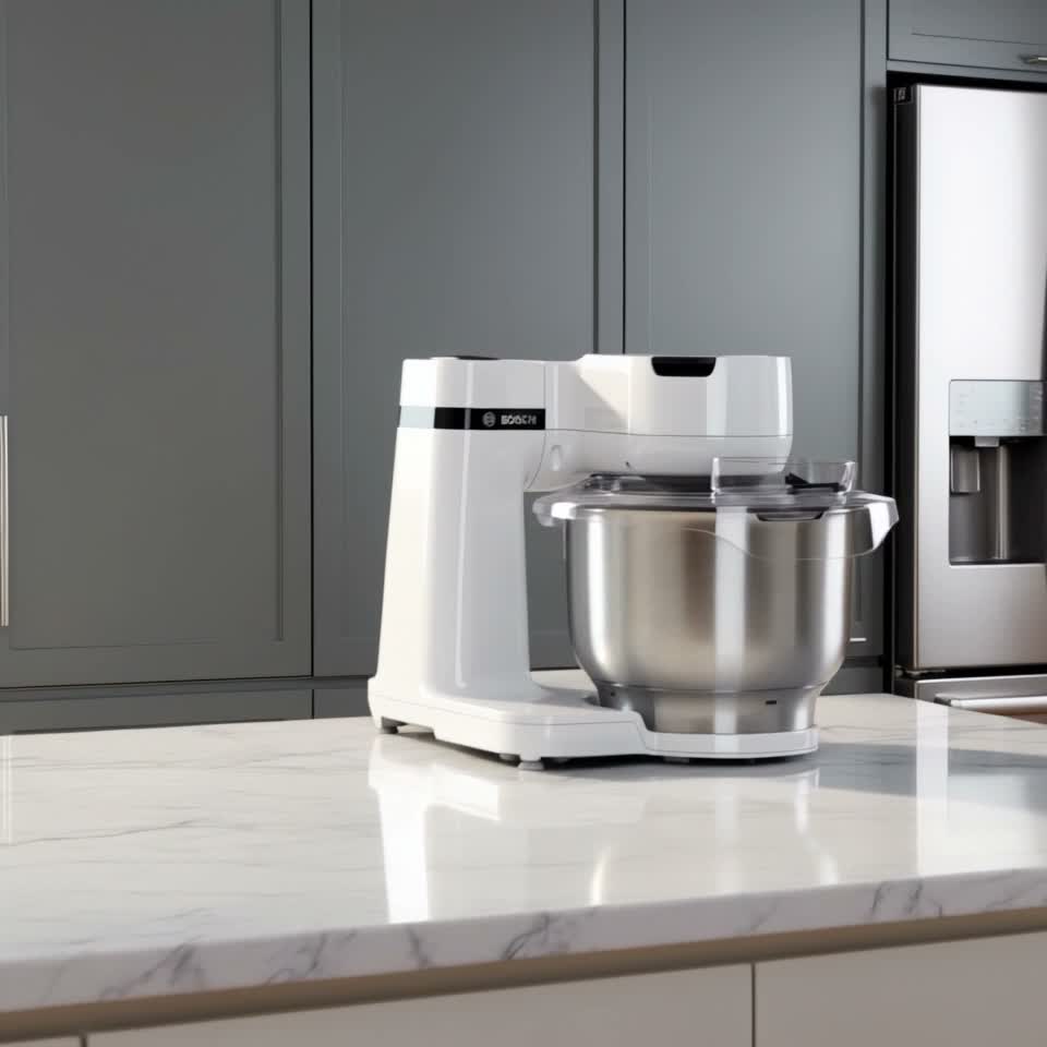 Кухонный комбайн Bosch MUMS2EW30 4 скоростей, вес 6.3 кг — Видеообзор