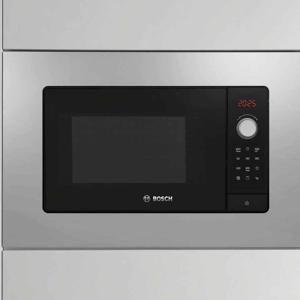 Cuptor cu microunde Incorporabil Bosch BEL653MS3, 25 l — Recenzie video