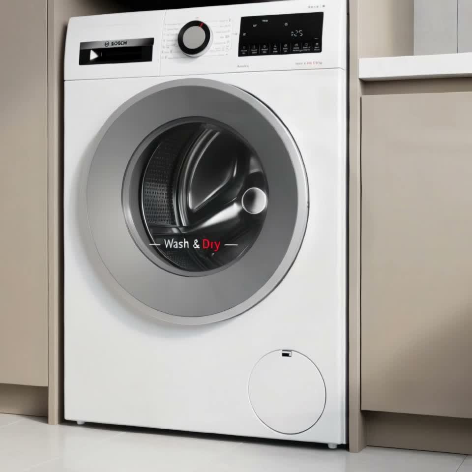Стиральная машина с сушкой Bosch WNA14400ME 9 кг B — Видеообзор