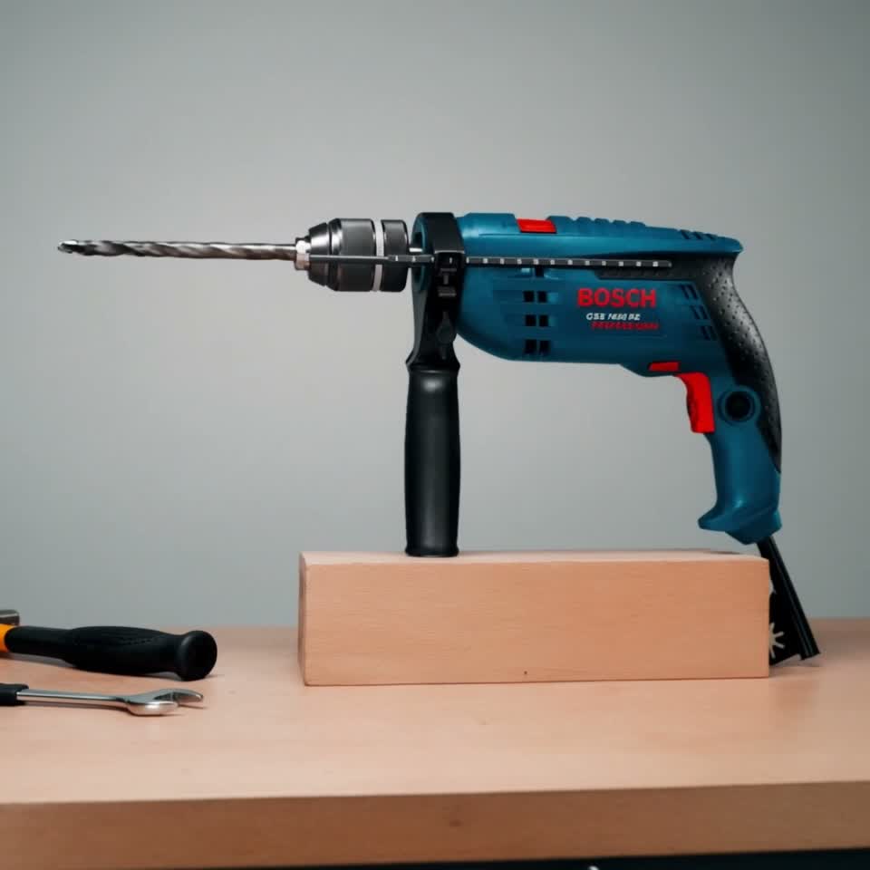 Masina de gaurit cu percutie Bosch GSB 1600 RE, 0601218121 — Recenzie video