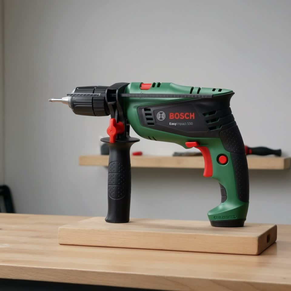 Дрель ударная Bosch EasyImpact 550, 0603130020 — Видеообзор