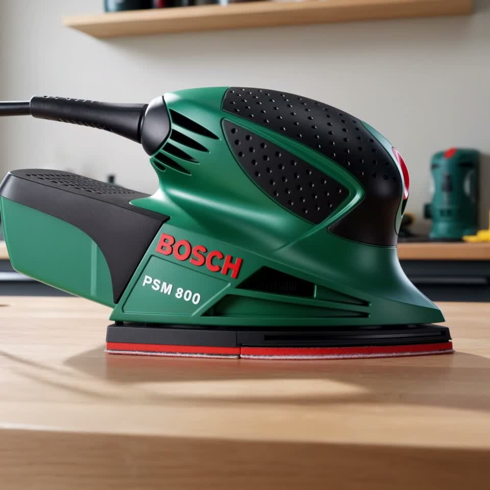 Эксцентриковая шлифмашина Bosch PSM 80 A, 0603354020 — Видеообзор