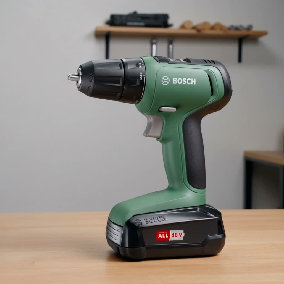 Masina de gaurit si insurubat  cu acumulator Bosch UniversalDrill 18V 1x1.5Ah, 06039C8004 — Recenzie video