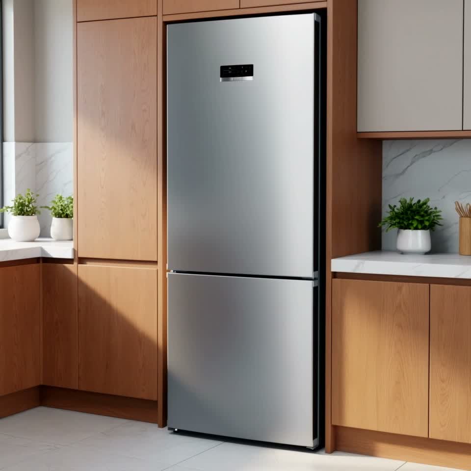 Холодильник Bosch KGN49XL306 с нижней морозильной камерой Нержавеющая сталь — Видеообзор