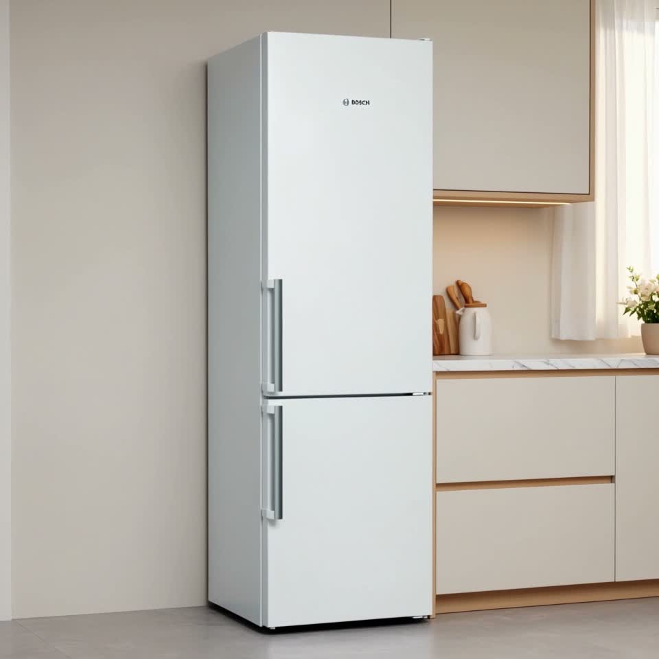 Холодильник Bosch KGN39VW316 с нижней морозильной камерой Белый — Видеообзор