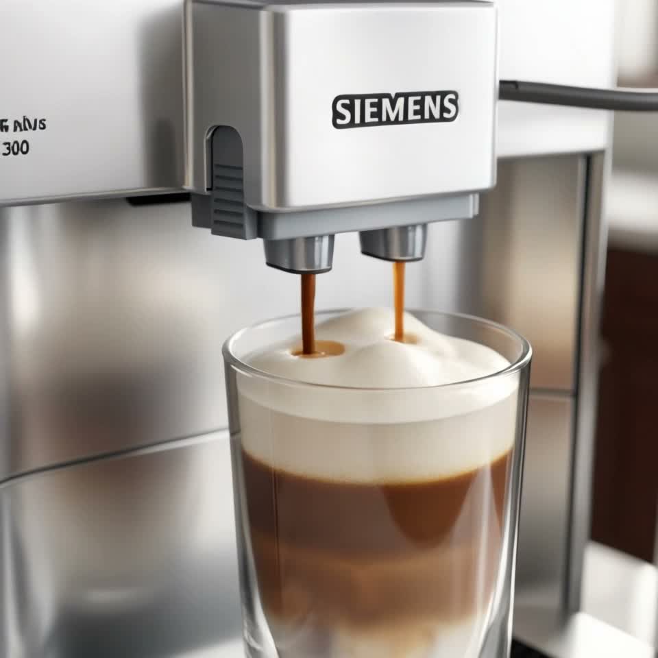 Кофемашина Siemens TE653M11RW, 15 бар, Черный, серебристый — Видеообзор