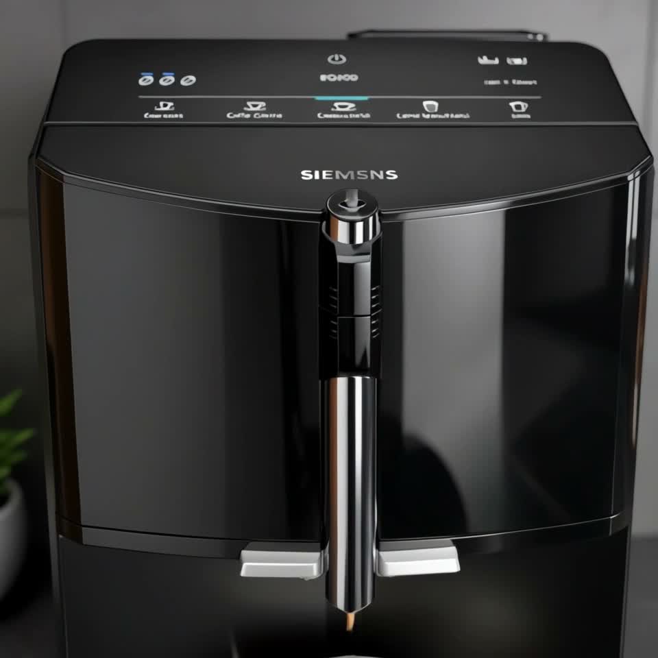 Aparat de cafea Siemens TF301E19, 15 бар, Negru — Recenzie video
