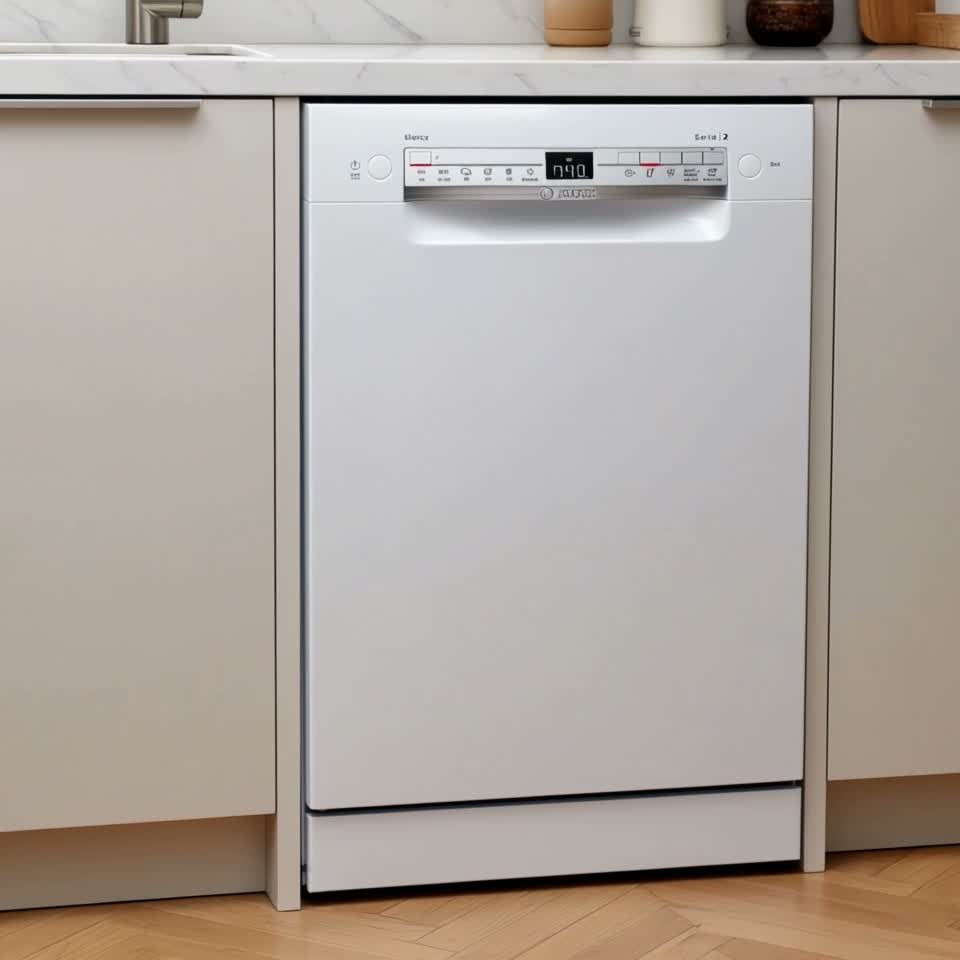 Masina de spalat vase Bosch SPS2HKW58E 10 seturi — Recenzie video