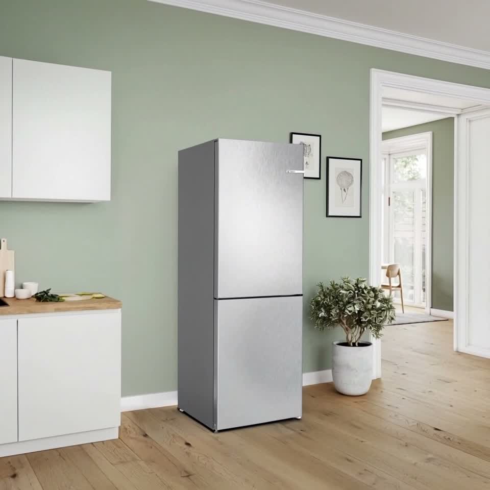 Холодильник Bosch KGN362LBF с нижней морозильной камерой Серый — Видеообзор