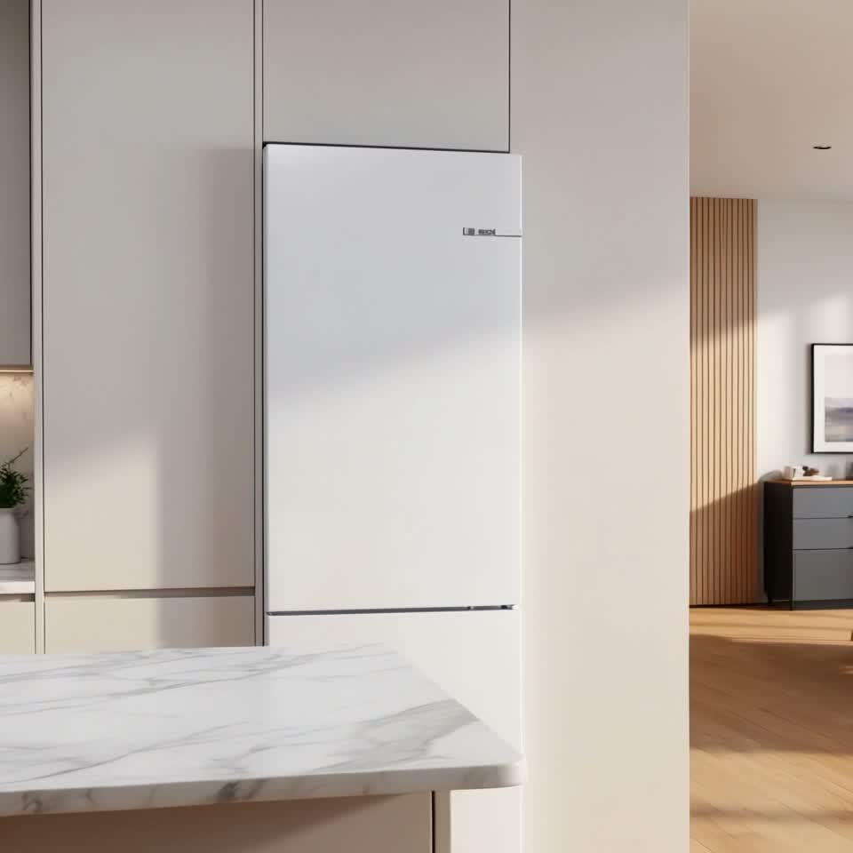 Холодильник Bosch KGN392WDA с нижней морозильной камерой Белый — Видеообзор