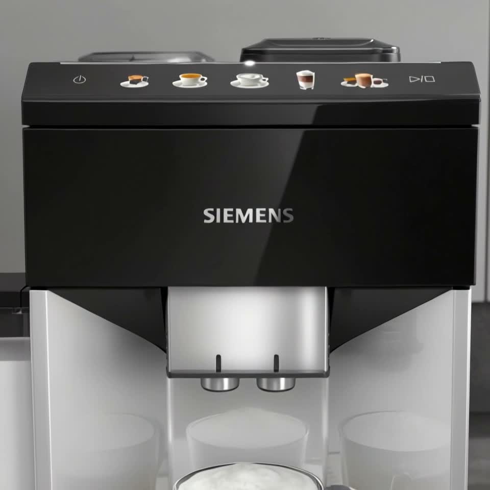 Aparat de cafea Siemens TQ513R01, 15 бар, Negru, argintiu — Recenzie video