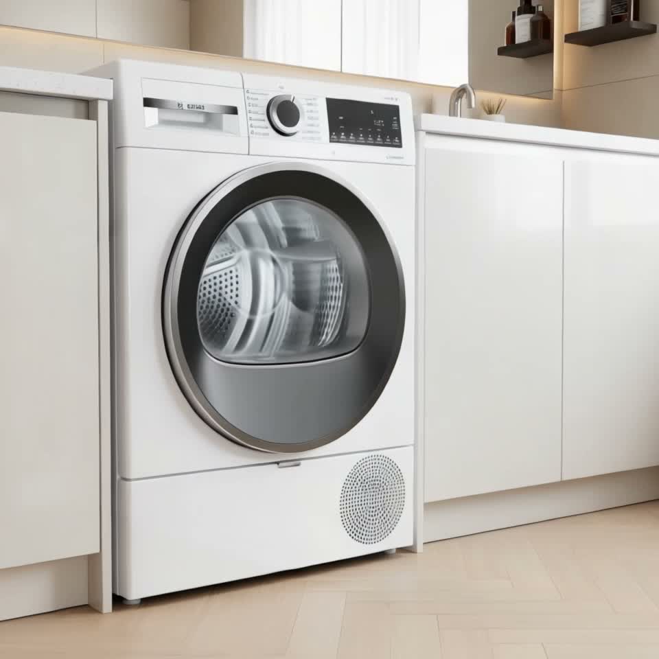 Mașină de uscat rufe Bosch WQG14210UA 9 Kg D — Recenzie video
