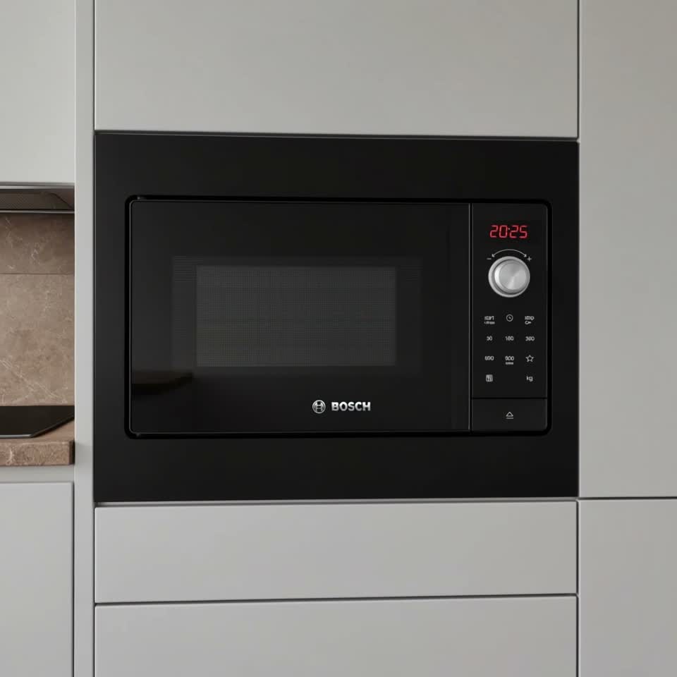Микроволновая печь Bosch BFL523MB3, Встраиваемый, 20 л — Видеообзор