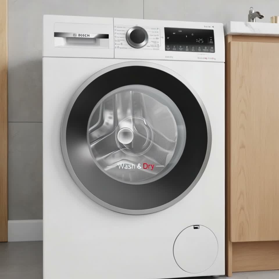 Стиральная машина с сушкой Bosch WNA25401ME 6 кг D — Видеообзор