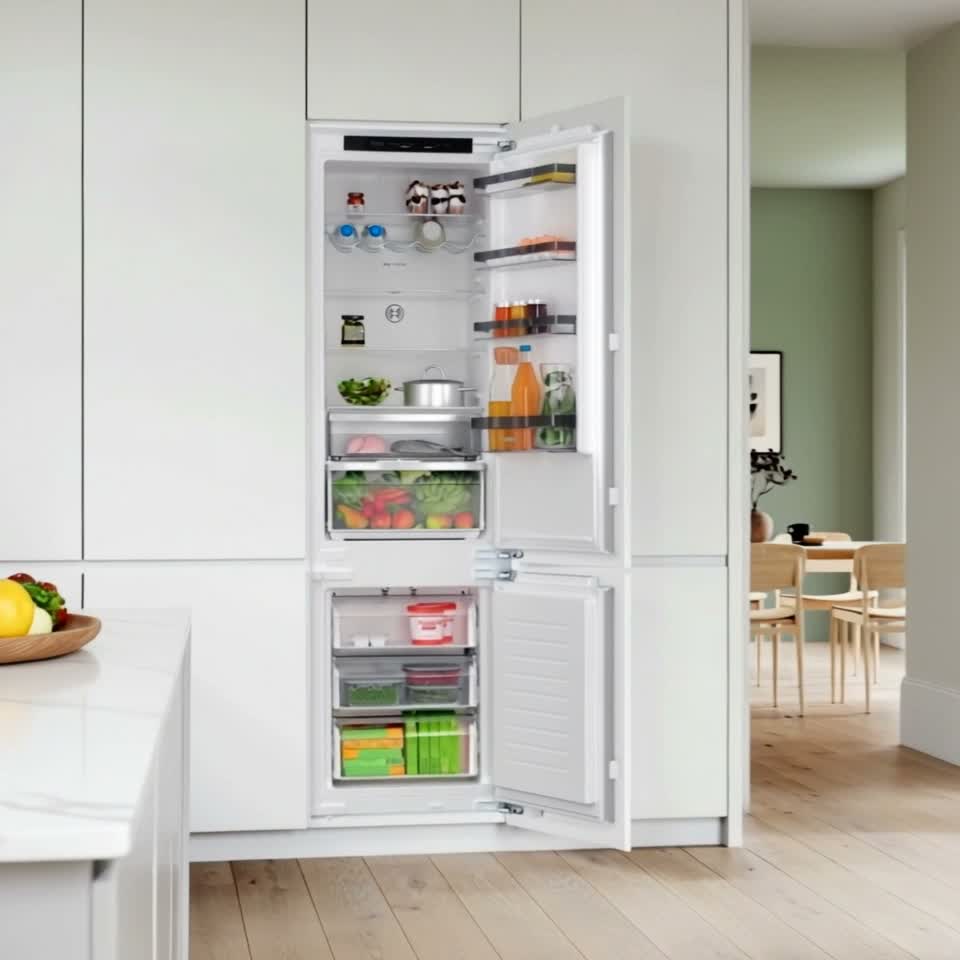 Холодильник Bosch KIN96VFD0 с нижней морозильной камерой Белый — Видеообзор